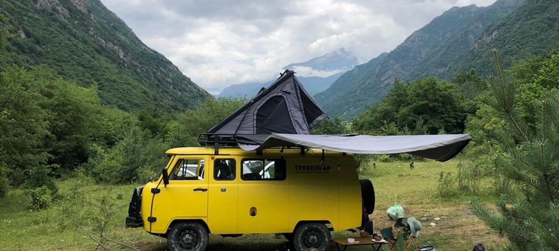 УАЗ Буханка с палаткой на крыше - аренда
