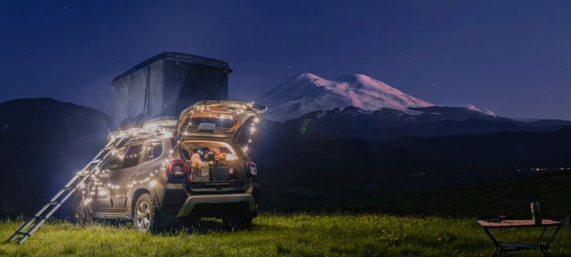 Renault Duster 44 с палаткой на крыше — аренда